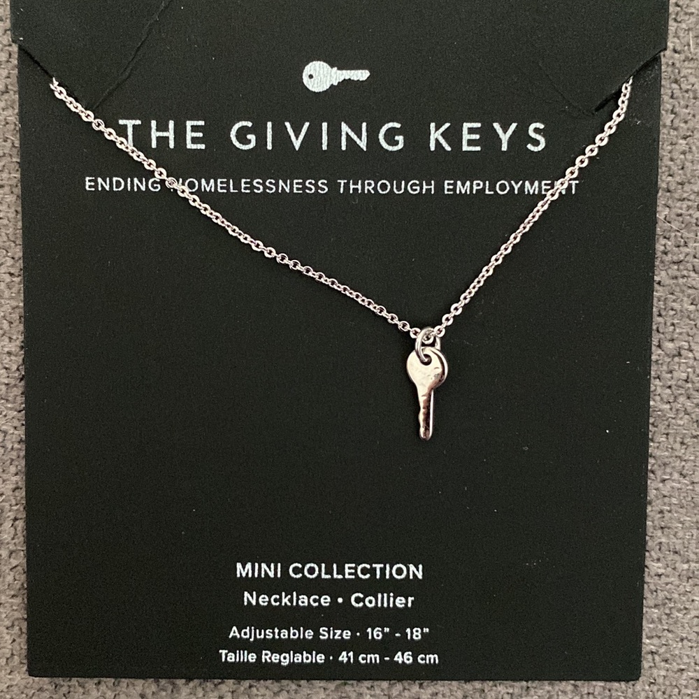 The giving key mini key necklace Believe